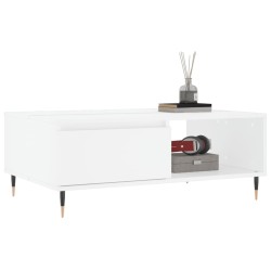 Table basse blanc 90x60x35 cm bois d'ingénierie 626749626749