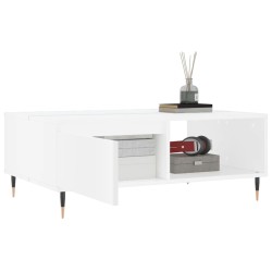 Table basse blanc 90x60x35 cm bois d'ingénierie 626749626749