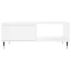 Table basse blanc 90x60x35 cm bois d'ingénierie 626749626749