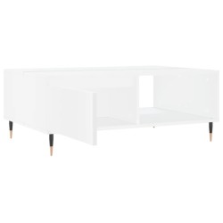 Table basse blanc 90x60x35 cm bois d'ingénierie 626749626749