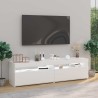 Meubles TV 2 pcs avec lumières LED Blanc 75x35x40 cm 626750626750