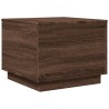 Table basse avec lumières LED chêne marron 50x50x40 cm 626752626752