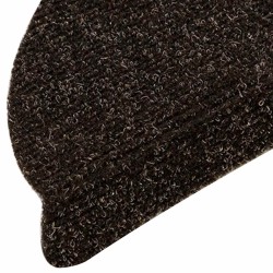 Tapis d'escalier auto-adhésifs 5 pièces 56 x 17 x 3 cm Marron foncé Demi-rond 626753626753
