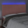 Tête de lit à LED Rose 160x5x118/128 cm Velours 626754626754