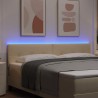 Tête de lit LED avec bandes LED Crème 180 cm tissu 626756626756