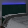 Tête de lit à LED Vert foncé 200x5x118/128 cm Velours 626757626757