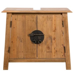 Meuble-lavabo de salle de bains pin massif 70x32x63 cm   626758626758