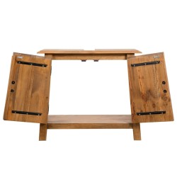 Meuble-lavabo de salle de bains pin massif 70x32x63 cm   626758626758