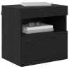 Meuble TV mural Chêne noir 40 x 30 x 40 cm Bois d'ingénierie 626761626761