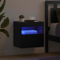 Meuble TV mural Chêne noir 40 x 30 x 40 cm Bois d'ingénierie 626761626761