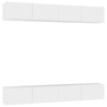 Meubles TV 4 pcs Blanc 100x30x30 cm Bois d'ingénierie 626763626763