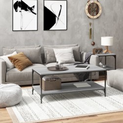 Table basse Sonoma gris 80x50x40 cm Bois d'ingénierie 626764626764