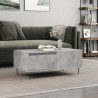 Table basse Gris béton 90x50x36,5 cm Bois d'ingénierie 626765626765