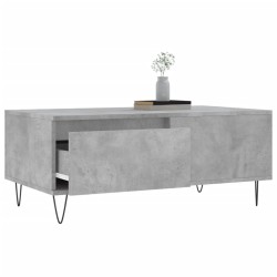 Table basse Gris béton 90x50x36,5 cm Bois d'ingénierie 626765626765