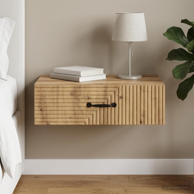 Table d'appoint murale 59 x 34,5 x 17 cm Bois d'ingénierie 626767626767