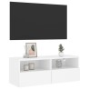 Meuble TV mural blanc 80x30x30 cm bois d'ingénierie 626768626768