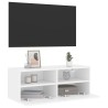Meuble TV mural blanc 80x30x30 cm bois d'ingénierie 626768626768