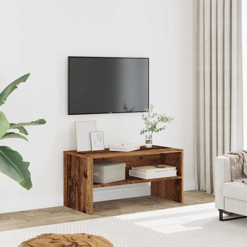 Meuble TV vieux bois 80x40x40 cm bois d'ingénierie 626769626769