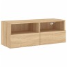 Meuble TV mural chêne sonoma 80x30x30 cm bois d'ingénierie 626771626771
