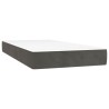 Matelas de lit à ressorts ensachés fermeté moyenne Gris foncé 90x190x20 cm 626772626772