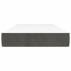 Matelas de lit à ressorts ensachés fermeté moyenne Gris foncé 90x190x20 cm 626772626772