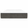 Matelas de lit à ressorts ensachés fermeté moyenne Gris foncé 90x190x20 cm 626772626772