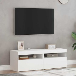 Meubles TV avec lumières LED 2 pcs Blanc 60x35x40 cm 626773626773