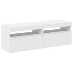 Meubles TV avec lumières LED 2 pcs Blanc 60x35x40 cm 626773626773