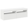 Meubles TV avec lumières LED 2 pcs Blanc 60x35x40 cm 626773626773