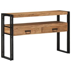 Table console Marron 120 x 33 x 75 cm Bois d'Acacia Massif 626777626777