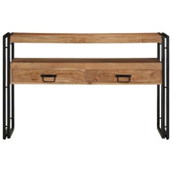 Table console Marron 120 x 33 x 75 cm Bois d'Acacia Massif 626777626777