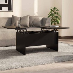 Table basse noir 80x50x42,5 cm bois d'ingénierie 626778626778