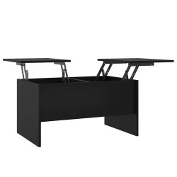 Table basse noir 80x50x42,5 cm bois d'ingénierie 626778626778