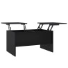 Table basse noir 80x50x42,5 cm bois d'ingénierie 626778626778