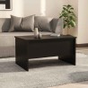 Table basse noir 80x50x42,5 cm bois d'ingénierie 626778626778