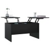 Table basse noir 80x50x42,5 cm bois d'ingénierie 626778626778