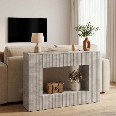 Table console Gris Béton 101 x 29 x 74 cm Bois d’ingénierie 626780626780