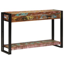 Table console Multicolore 120 x 33 x 75 cm Bois Recyclé Solide 626781626781