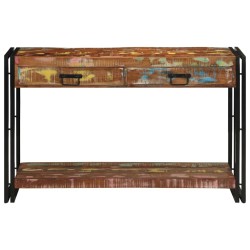 Table console Multicolore 120 x 33 x 75 cm Bois Recyclé Solide 626781626781