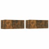 Meubles TV 2 pcs chêne fumé 80x30x30 cm bois d'ingénierie 626785626785