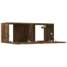 Meubles TV 2 pcs chêne fumé 80x30x30 cm bois d'ingénierie 626785626785