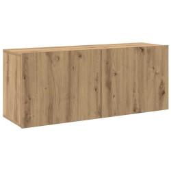 Meuble TV mural chêne artisanal 100x30x41 cm 626787626787