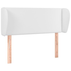Tête de lit avec oreilles Blanc 103x23x78/88 cm Similicuir 626790626790
