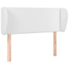 Tête de lit avec oreilles Blanc 103x23x78/88 cm Similicuir 626790626790