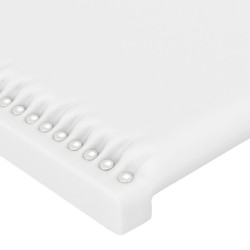 Tête de lit avec oreilles Blanc 103x23x78/88 cm Similicuir 626790626790