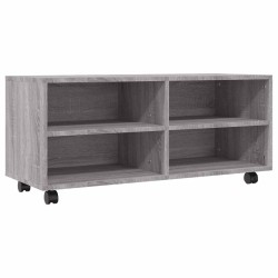 Meuble TV sur roulettes Sonoma gris 90x35x35 cm Bois ingénierie 626791626791