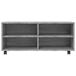 Meuble TV sur roulettes Sonoma gris 90x35x35 cm Bois ingénierie 626791626791