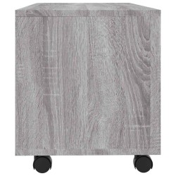 Meuble TV sur roulettes Sonoma gris 90x35x35 cm Bois ingénierie 626791626791