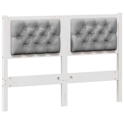 Tête de lit Autre Blanc et gris clair 135 cm Bois massif en pin 626792626792