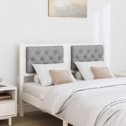 Tête de lit Autre Blanc et gris clair 135 cm Bois massif en pin 626792626792
